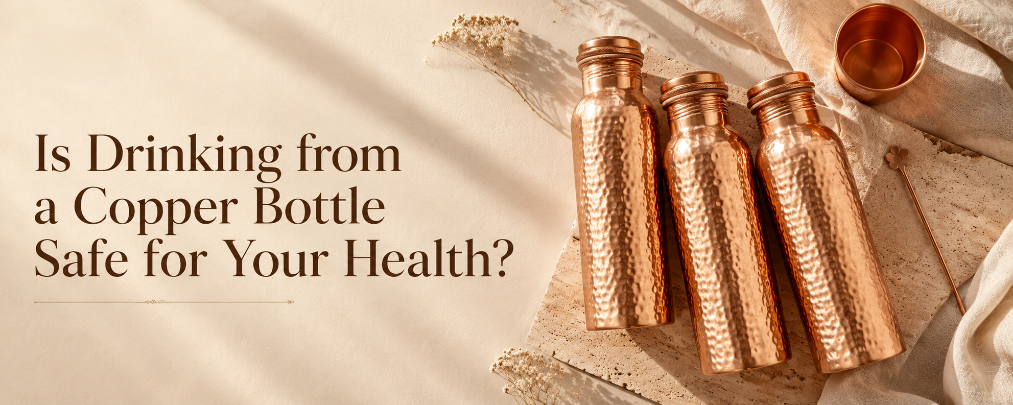 Copper Ritual Set | Handcrafted Copper Bottle
