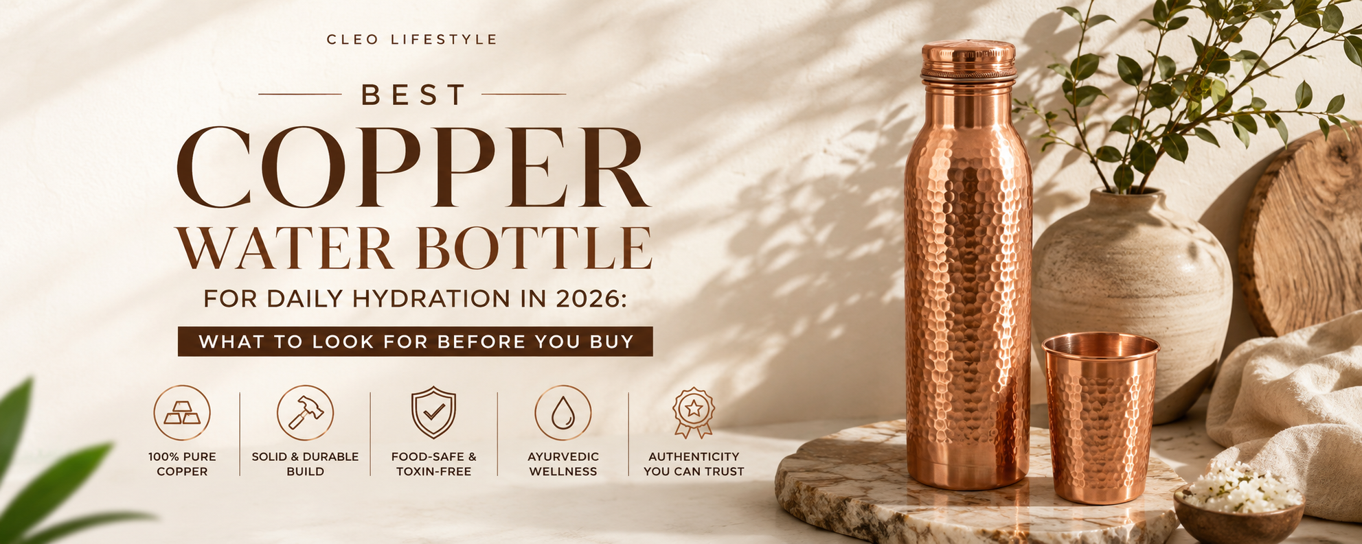best copper water bottle for daily hydration