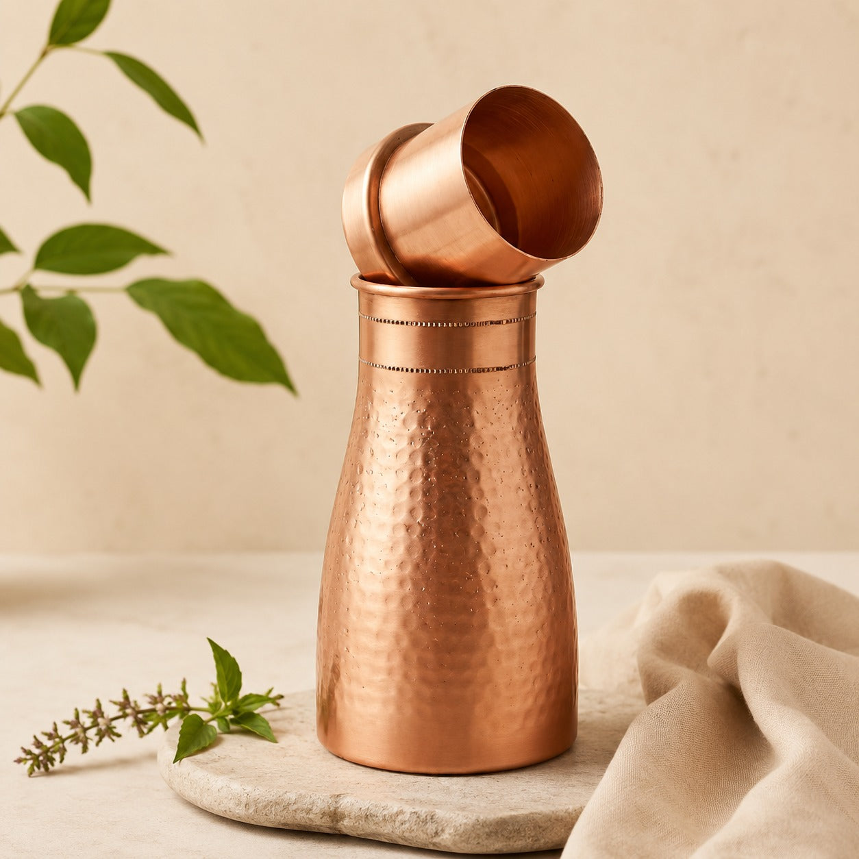 Bedside Night Carafe - Cup and Bottle
