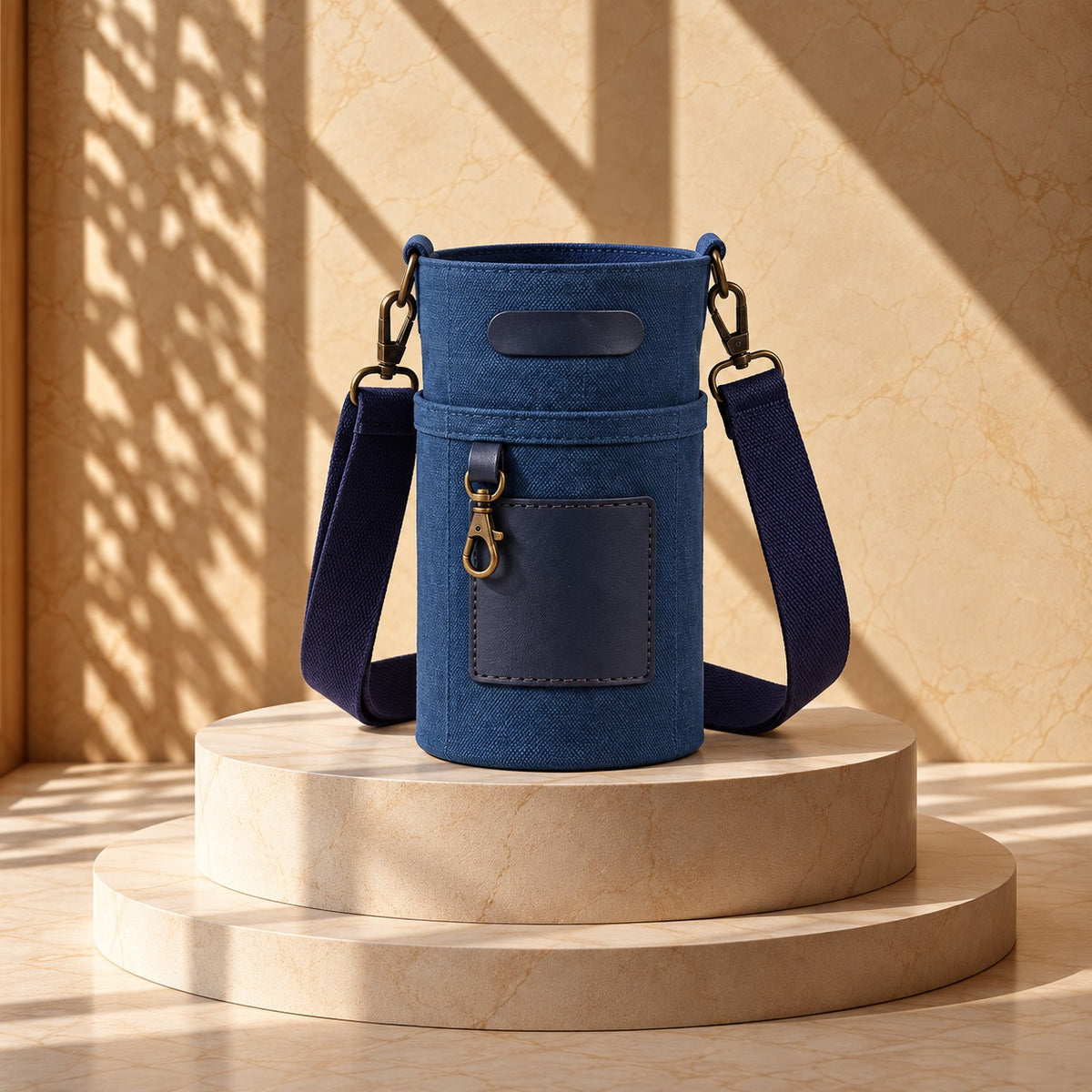 Cleo Organic Canvas Travel Sleeve - Blue