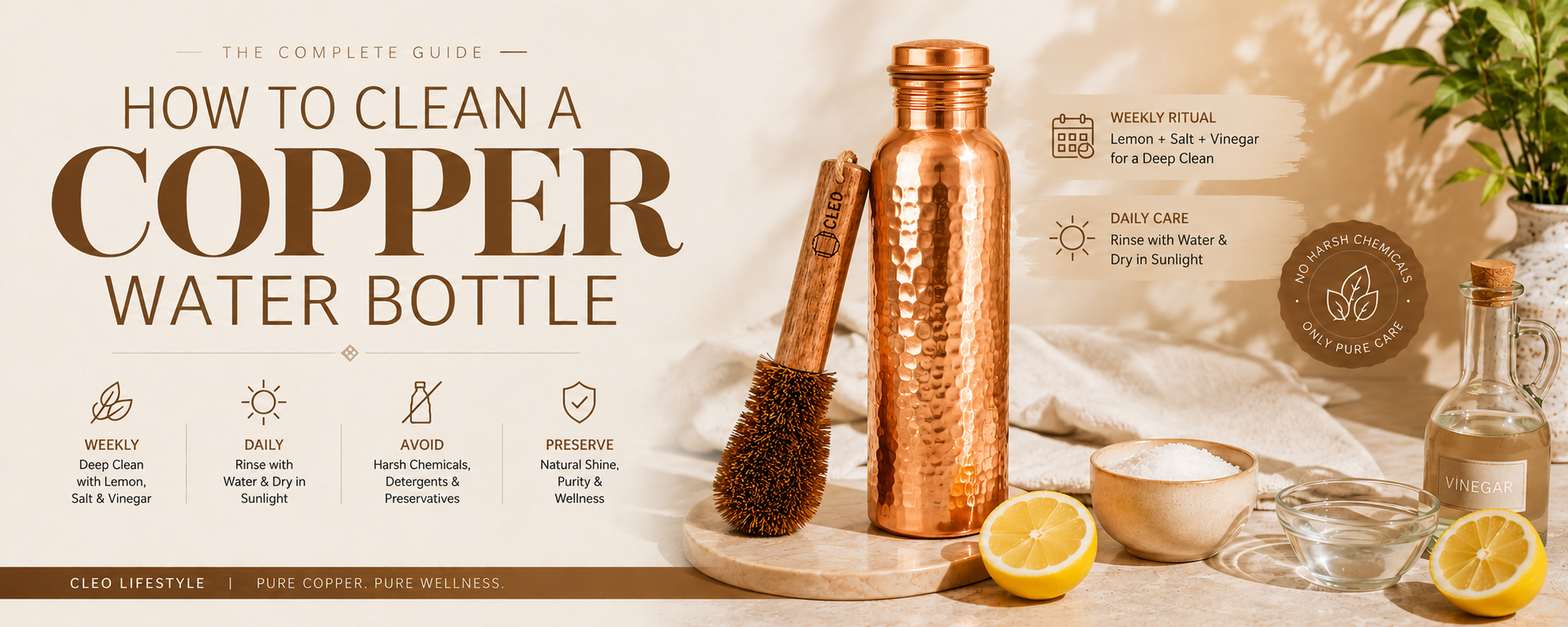 How to Clean a Copper Water Bottle