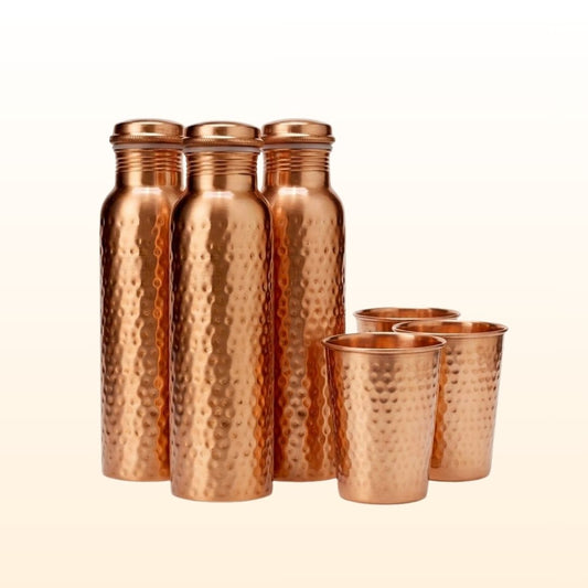 Complete Family Care Ritual Kit by Cleo | 3 Bottles & 3 Tumblers | Brushes and Bags Included
