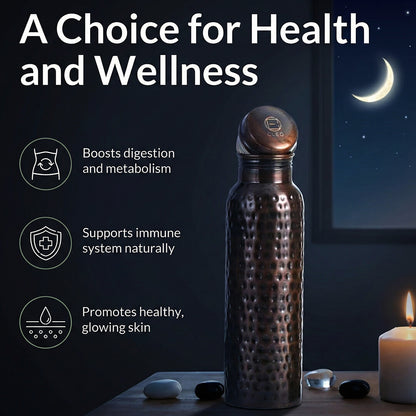Moonlight Charged Limited Edition Hammered Copper Bottle