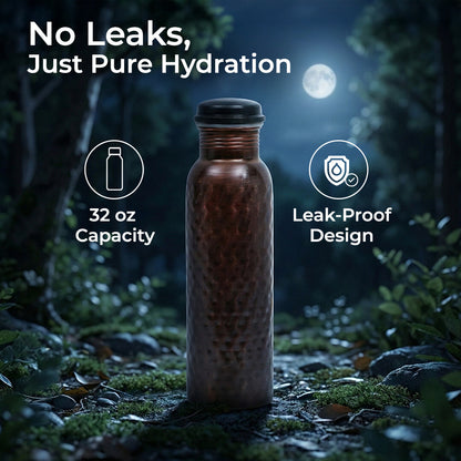 Moonlight Charged Limited Edition Hammered Copper Bottle