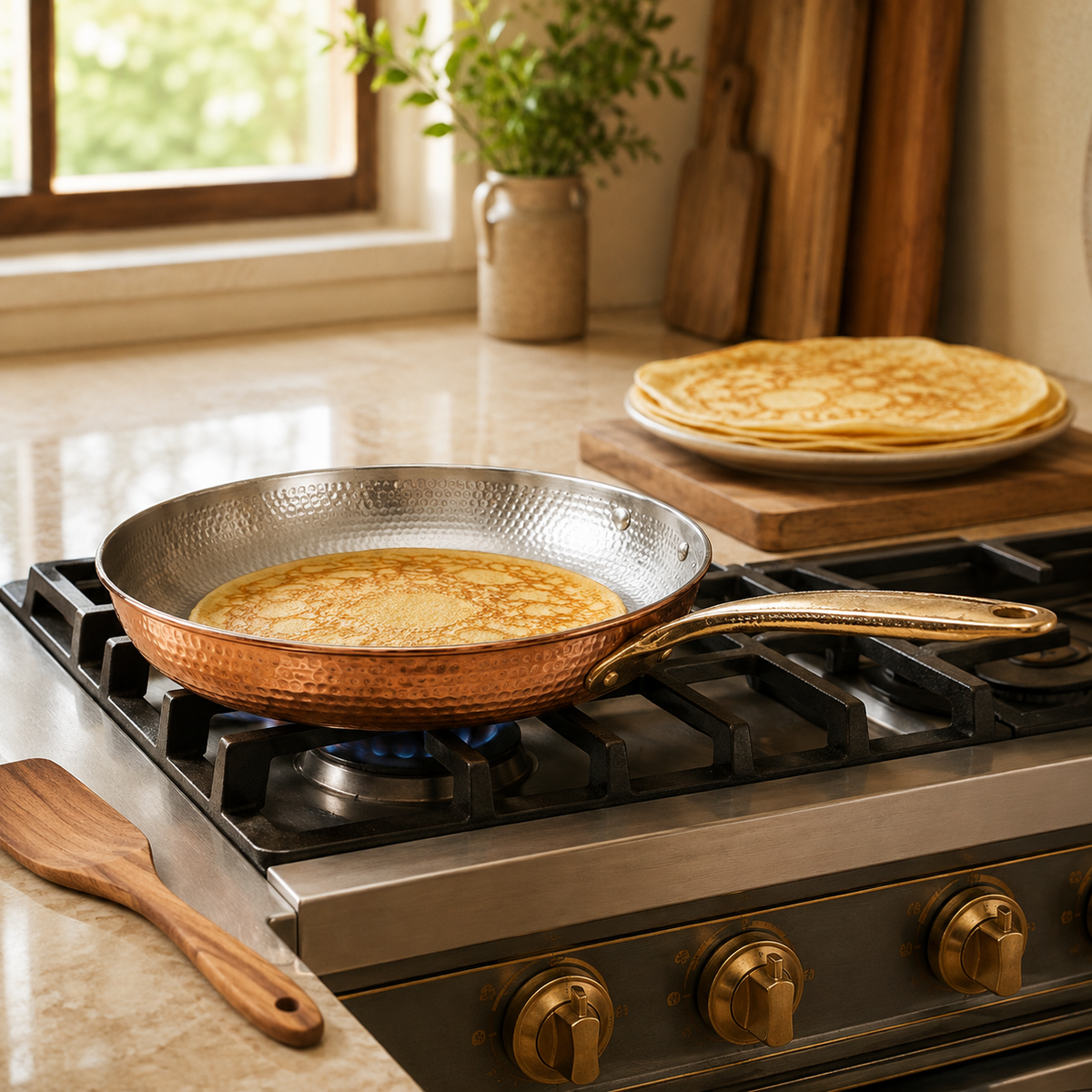 Cleo Copper Pan with lid