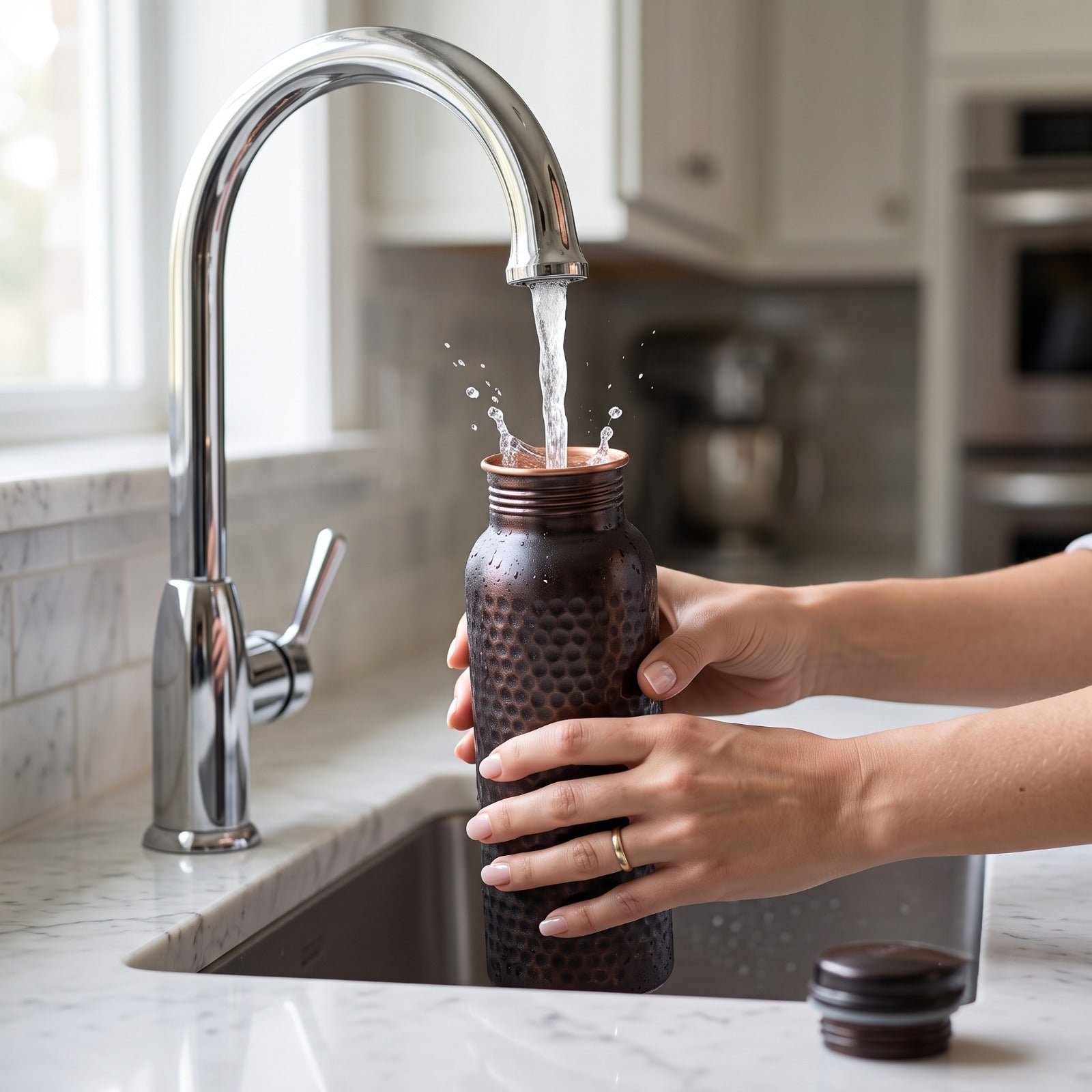 Handmade Copper Water Bottle