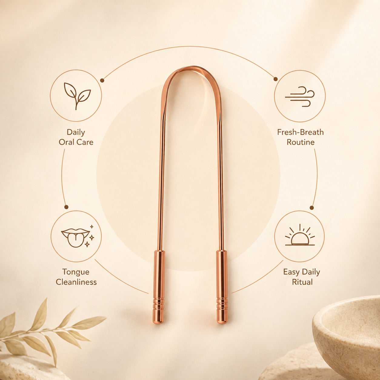 ZenGrip Copper Tongue Cleaner