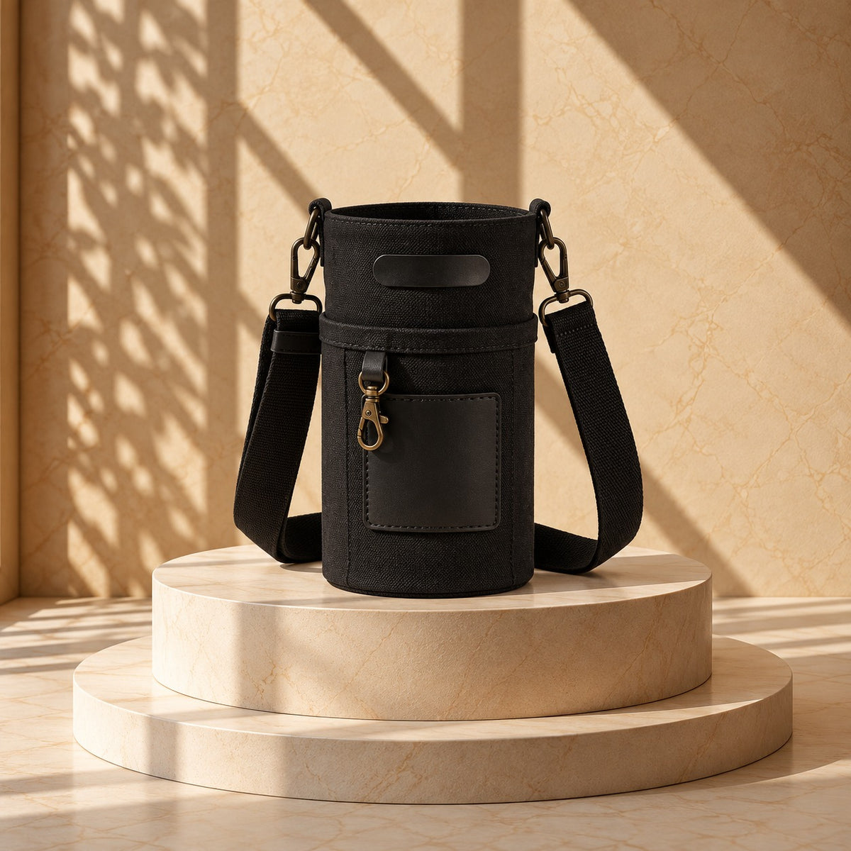 Cleo Organic Canvas Travel Sleeve - Black