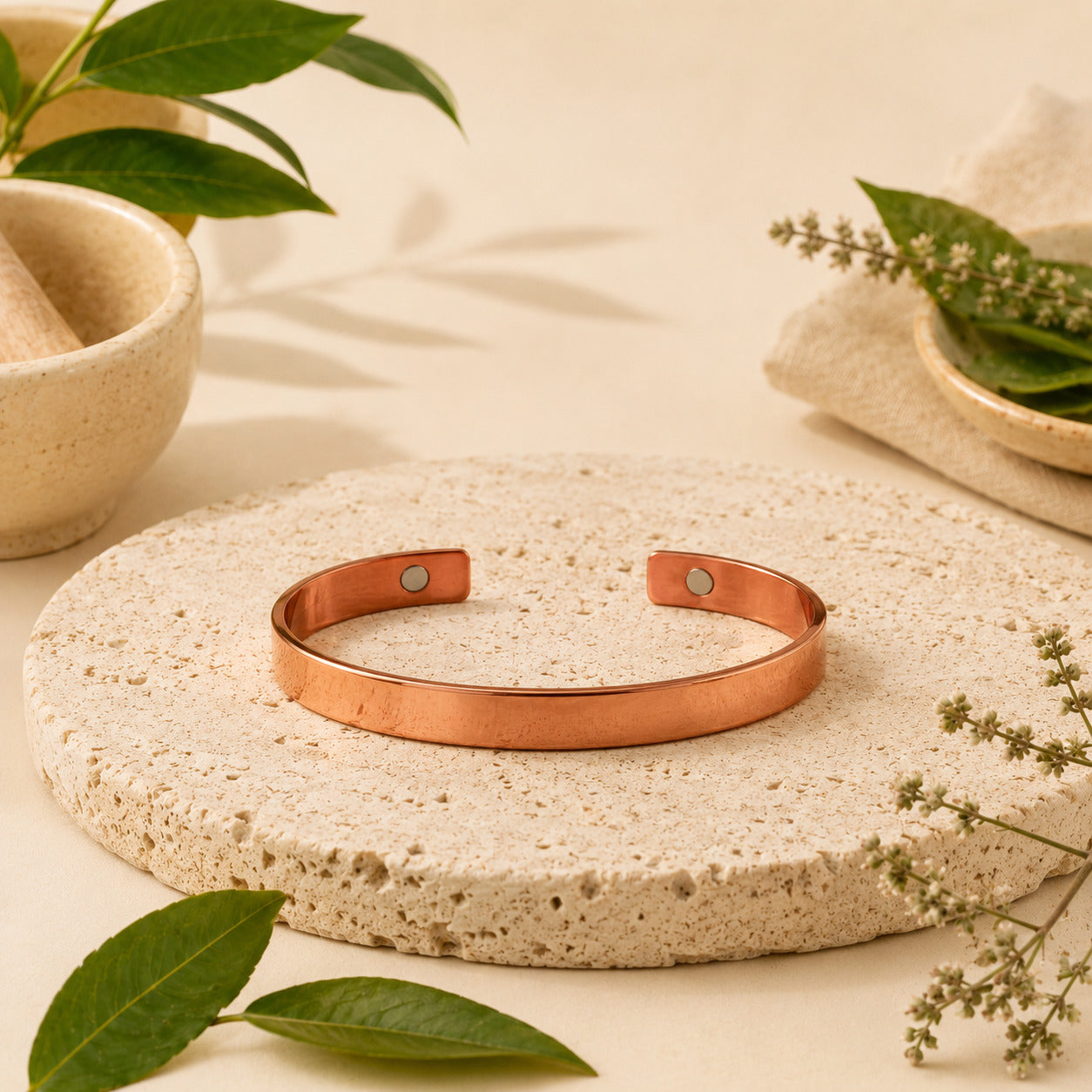 Cleo Arc Copper Bracelet