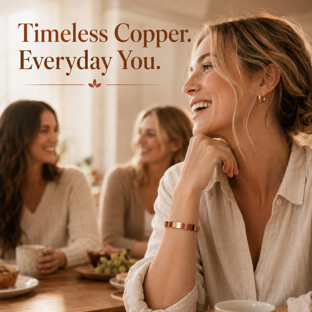 Cleo Arc Copper Bracelet