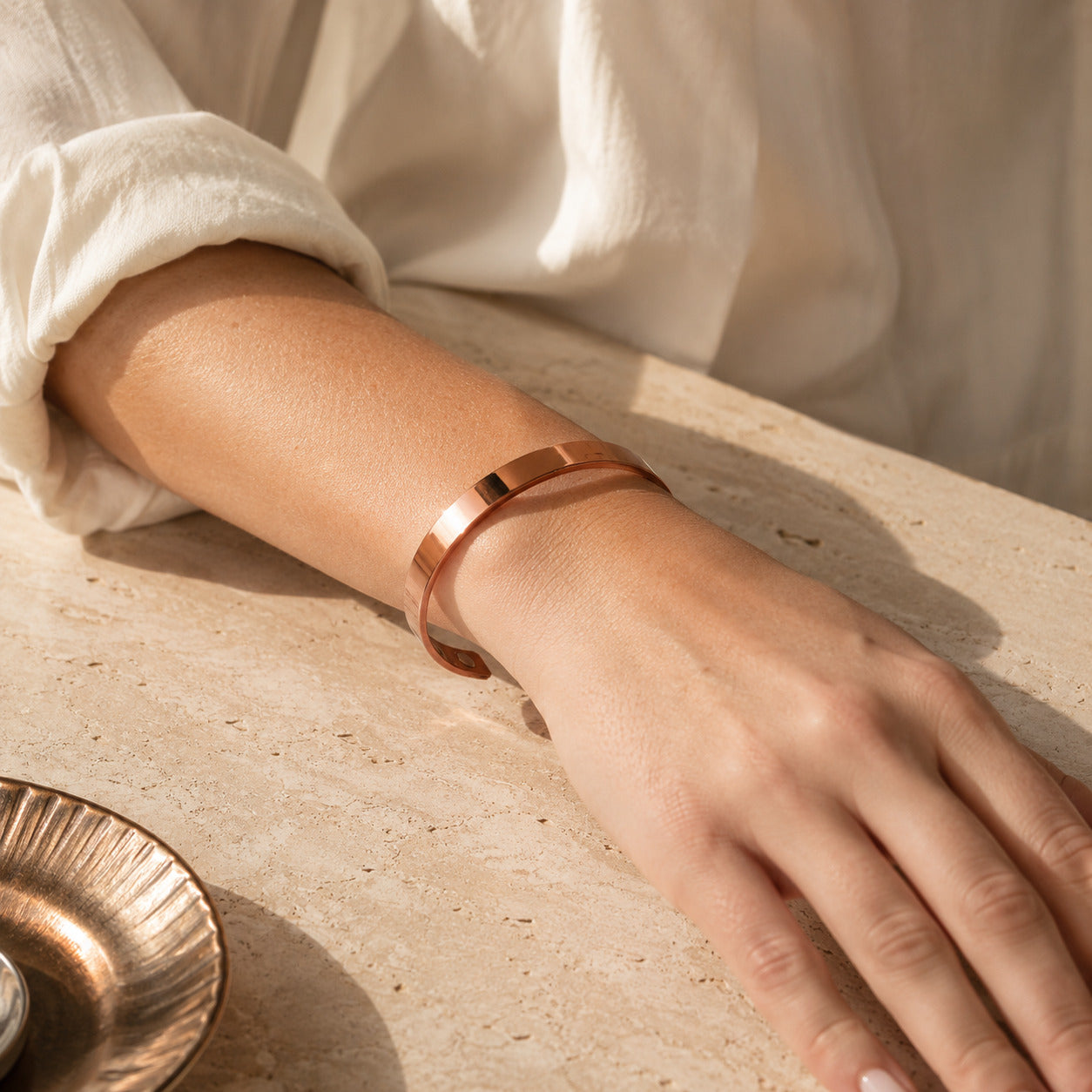 Cleo Arc Copper Bracelet