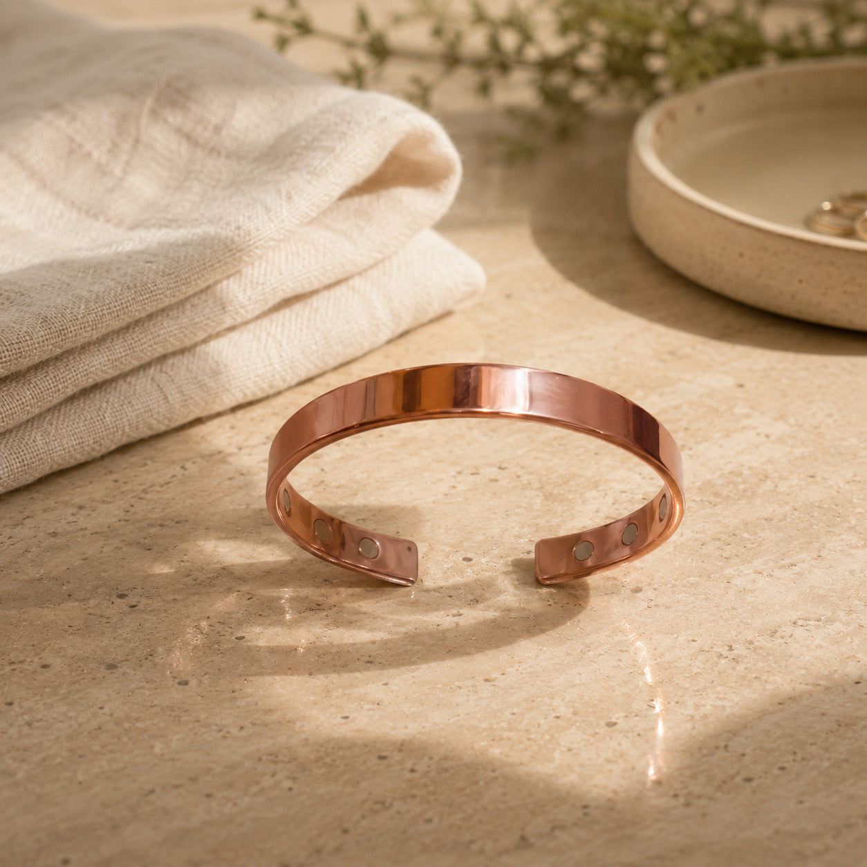 Cleo Arc Copper Bracelet