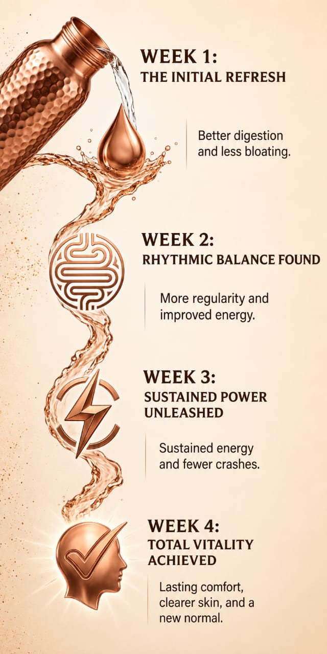 What to expect from your copper water
